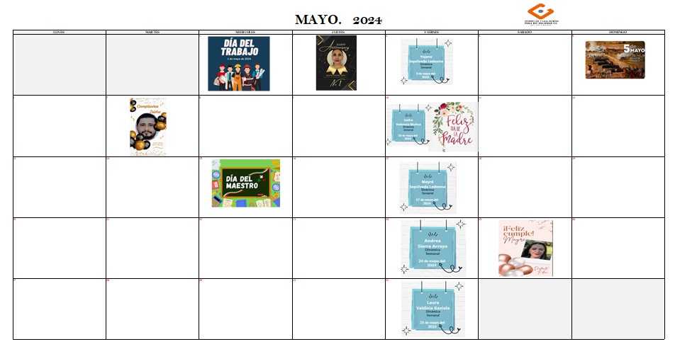 calendario mayo
