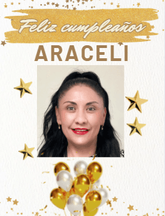 ¡Feliz cumpleaños Araceli!