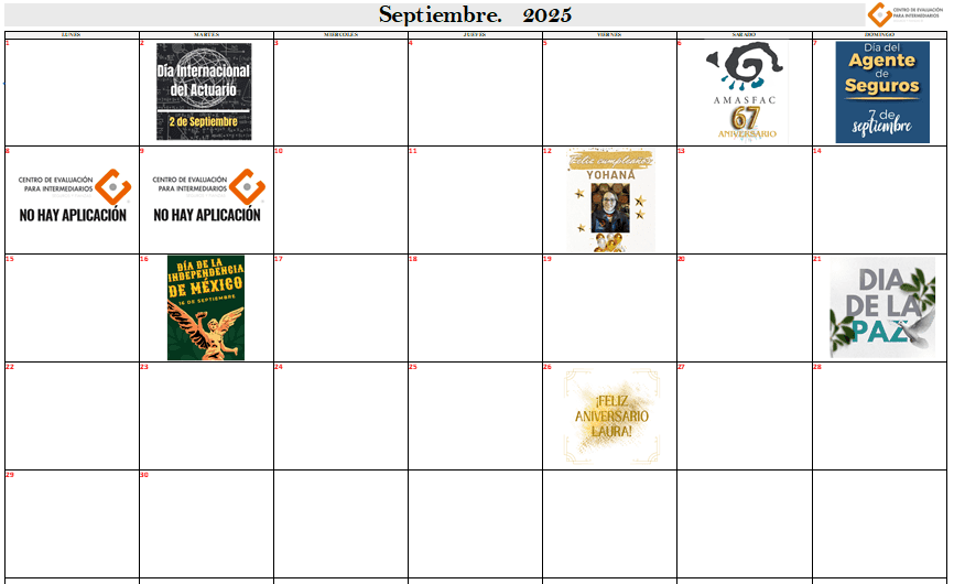 calendario septiembre