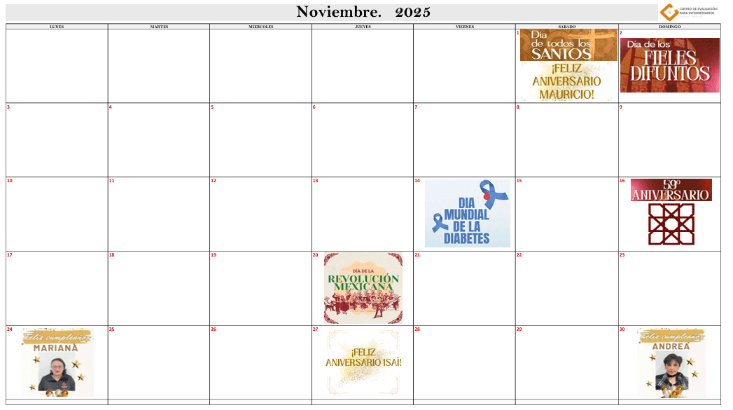 calendario noviembre 2025 vb