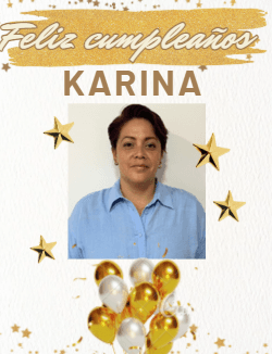 ¡Feliz cumpleaños Karina!